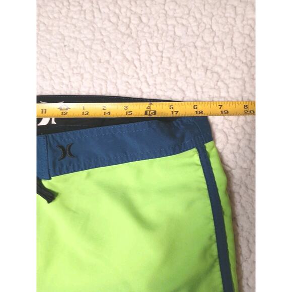 Hurley Block Party Swim Boardshorts Mens Size 36 Tropical Trunks Striped Sport - Picture 10 of 16
